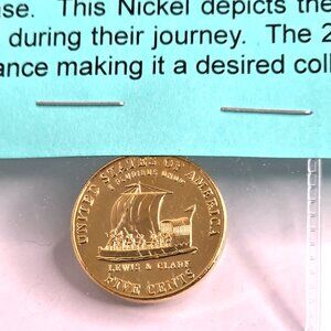 24kt Gold Plated 2005 Keelboat Nickel